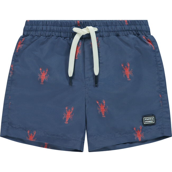 Lobster Swim Trunks, Blue