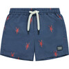 Lobster Swim Trunks, Blue - Swim Trunks - 1 - thumbnail