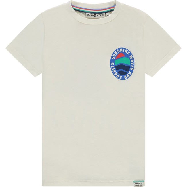 Sunshine Waves And Sunsets T-Shirt, Cream