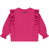 Flutter Sleeve Sweatshirt, Pink - Sweatshirts - 2