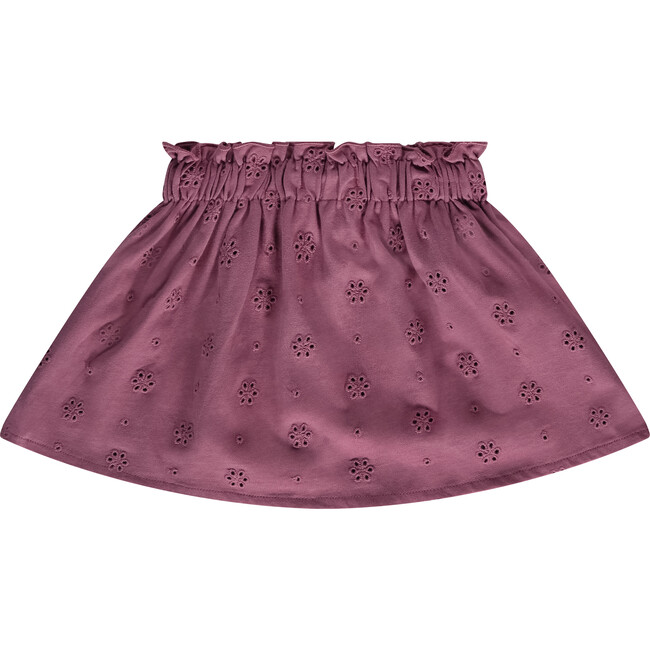 Eyelet Skirt, Purple - Skirts - 2
