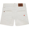Denim Shorts, White - Shorts - 2