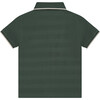 Striped Polo Shirt, Green - Polo Shirts - 2