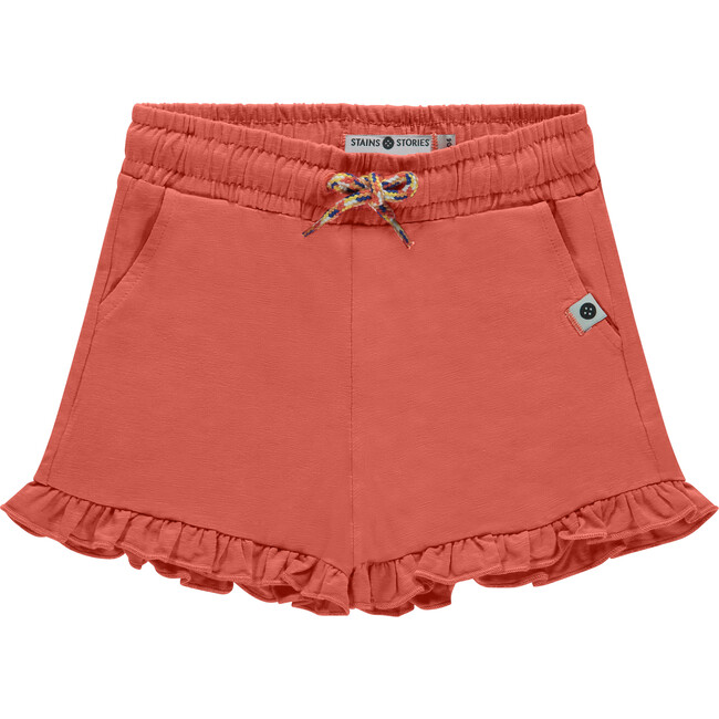 Ruffled Shorts, Orange