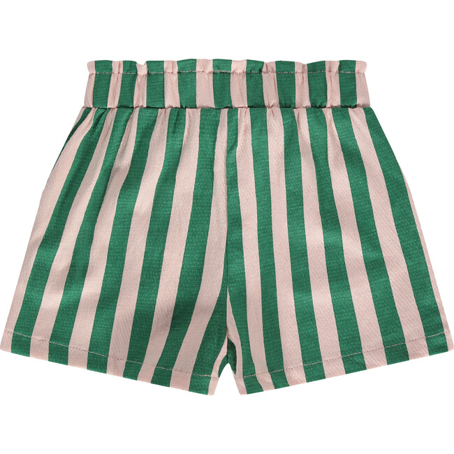 Striped Shorts, Pink/Green - Shorts - 2