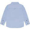 Long Sleeve Button Down Shirt, Blue - Button Downs - 2