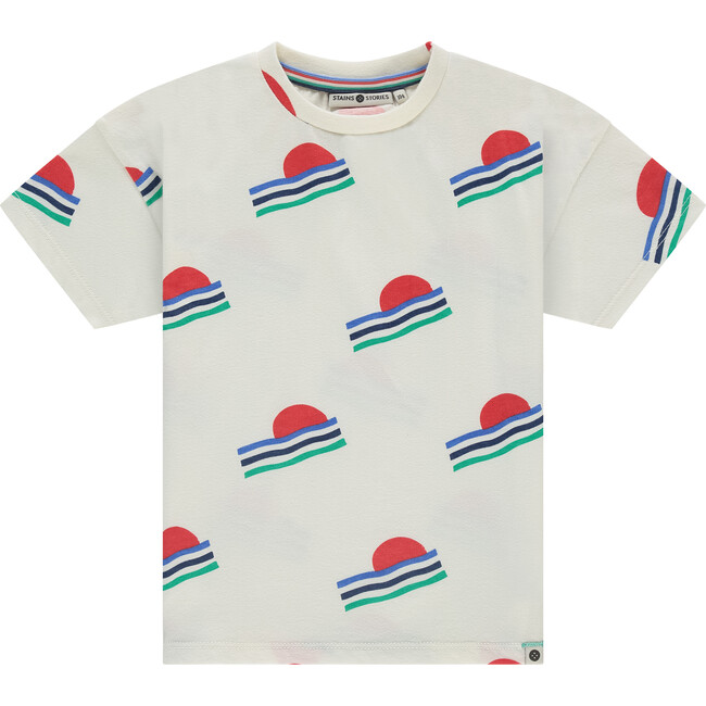 Retro Beach T-Shirt, Cream