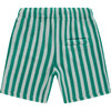 Striped Shorts, Green - Shorts - 2