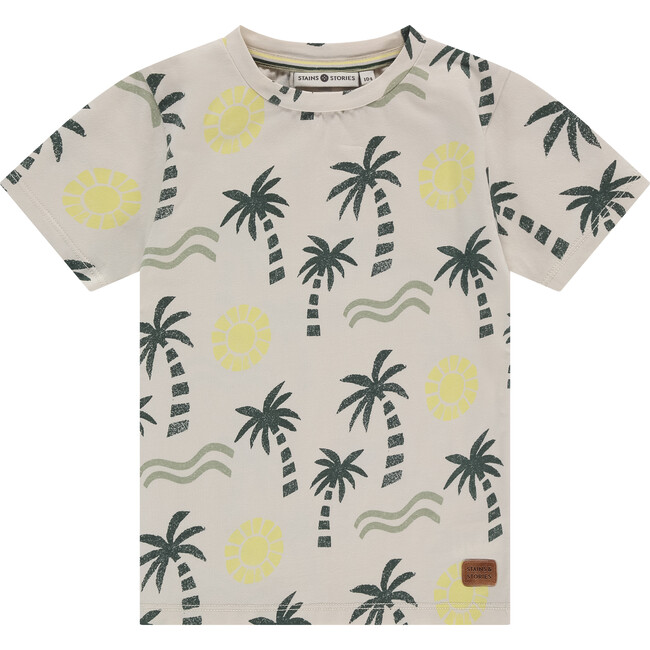 Palm Tree T-Shirt, Green/Yellow