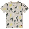 Palm Tree T-Shirt, Green/Yellow - T-Shirts - 1 - thumbnail