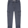 Jogger Pants, Blue - Pants - 1 - thumbnail