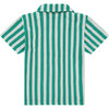 Terry Striped Button Down, Green - Button Downs - 2
