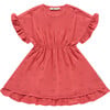 Eyelet Dress, Red - Dresses - 1 - thumbnail