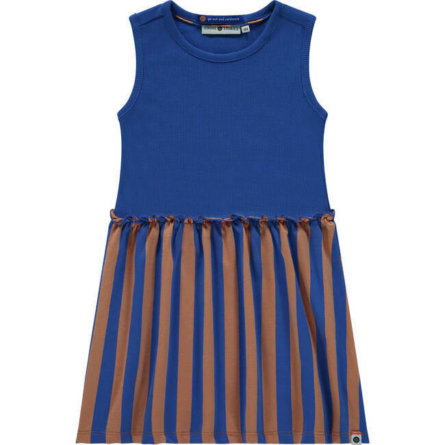 Striped Dress, Blue/Brown