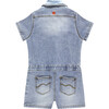 Denim Jumpsuit, Blue - Rompers - 2