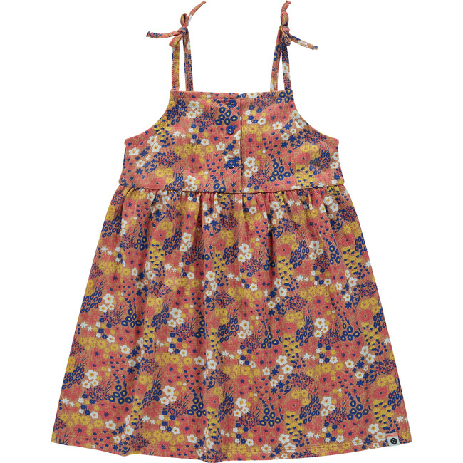 Tie Strap Floral Dress, Multi