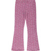 Floral Flare Leggings, Purple - Leggings - 2