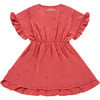 Eyelet Dress, Red - Dresses - 2