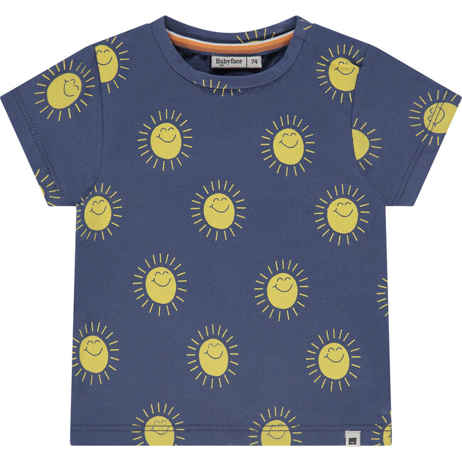 Smiley Sun T-Shirt, Blue
