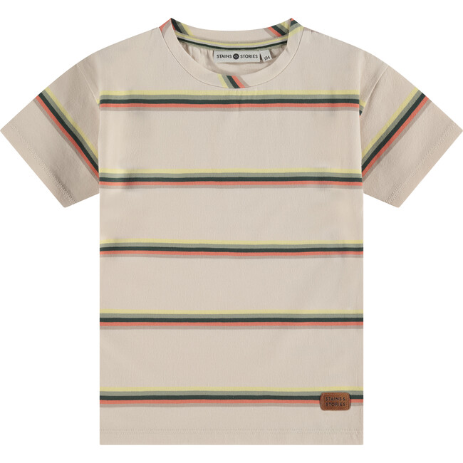 Colorblock T-Shirt, Cream