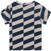 T-Shirt, Navy/Cream - T-Shirts - 2
