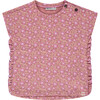 Ruffle Floral T-Shirt, Rose - T-Shirts - 1 - thumbnail