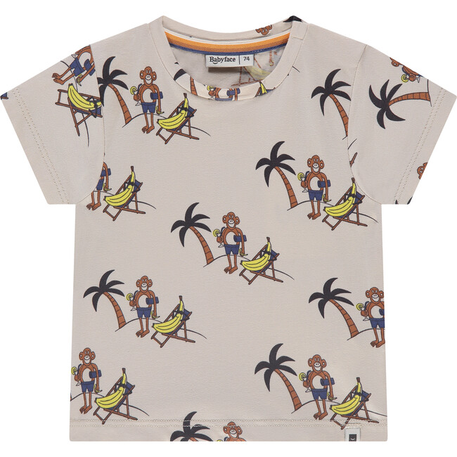 Monkey T-Shirt, Cream