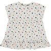 Short Sleeve Tiered Dress, White - Dresses - 1 - thumbnail