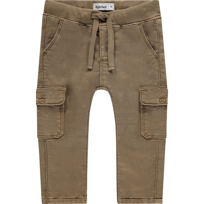 Pull On Cargo Jogger Pants, Tan