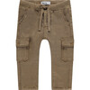 Pull On Cargo Jogger Pants, Tan - Pants - 1 - thumbnail