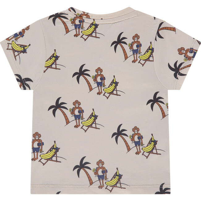 Monkey T-Shirt, Cream - T-Shirts - 2