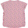Ruffle Floral T-Shirt, Pink - T-Shirts - 2