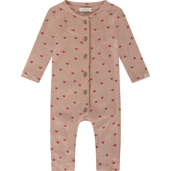 Heart Romper, Pink