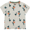 Crocodile T-Shirt, Cream - T-Shirts - 1 - thumbnail
