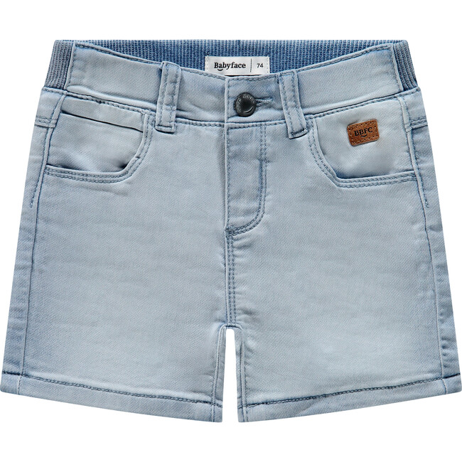 Light Wash Denim Shorts, Blue