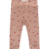 Heart Pointelle Leggings, Pink - Leggings - 1 - thumbnail