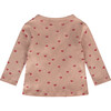 Heart Kimono Long Sleeve Tee, Pink - T-Shirts - 2