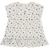 Short Sleeve Tiered Dress, White - Dresses - 2