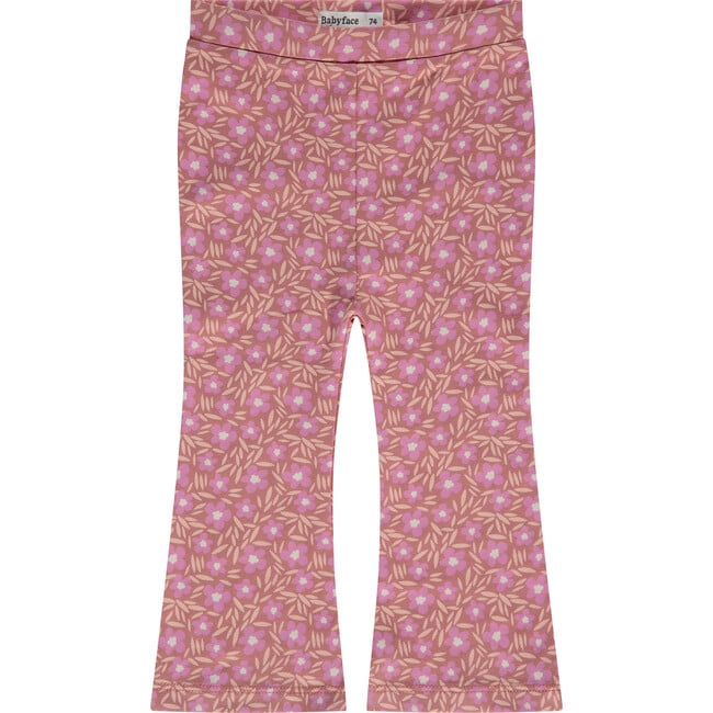 Floral Flare Leggings, Pink
