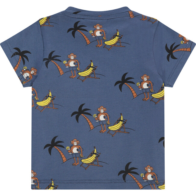 Monkey T-Shirt, Blue - T-Shirts - 2