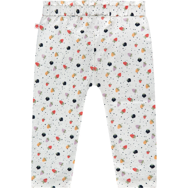 Berry Print Pants, Cream - Pants - 2