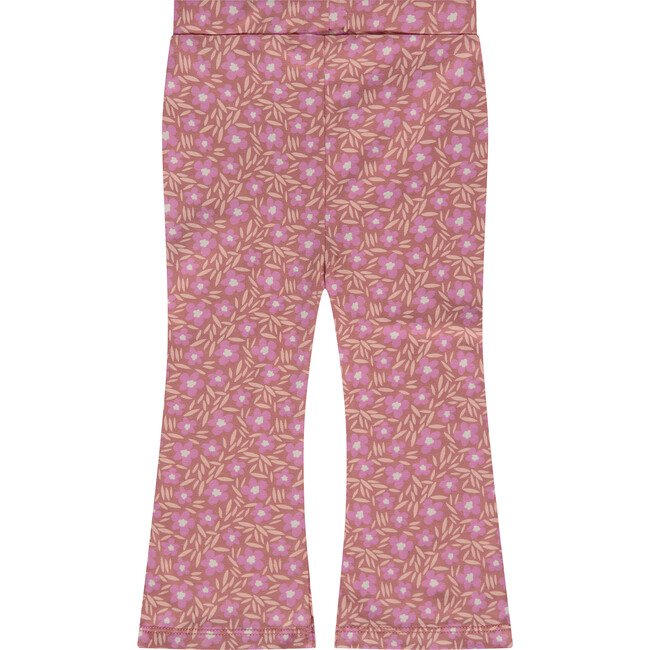 Floral Flare Leggings, Pink - Leggings - 2