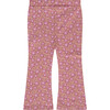 Floral Flare Leggings, Pink - Leggings - 2