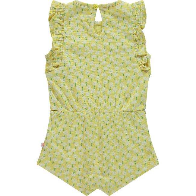 Floral Romper, Yellow - Rompers - 2