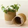 Mustard Cylinder Floor Baskets, Set of 2 - Storage - 2
