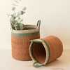 Coral Cylinder Floor Baskets, Set of 2 - Storage - 3