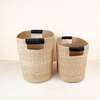Black Oval Baskets, Set of 2 - Storage - 5