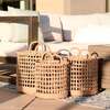 Seagrass Open Weave Cylinder Baskets, Set of 3 - Storage - 5