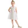 Spring Gingham Tulle Dress, Yellow - Dresses - 2