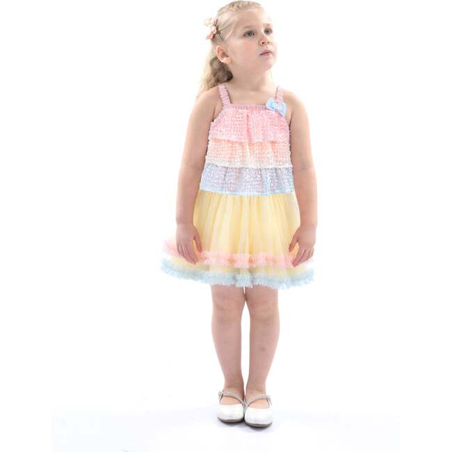 Sunset Layered Dress Set, Salmon - Dresses - 2